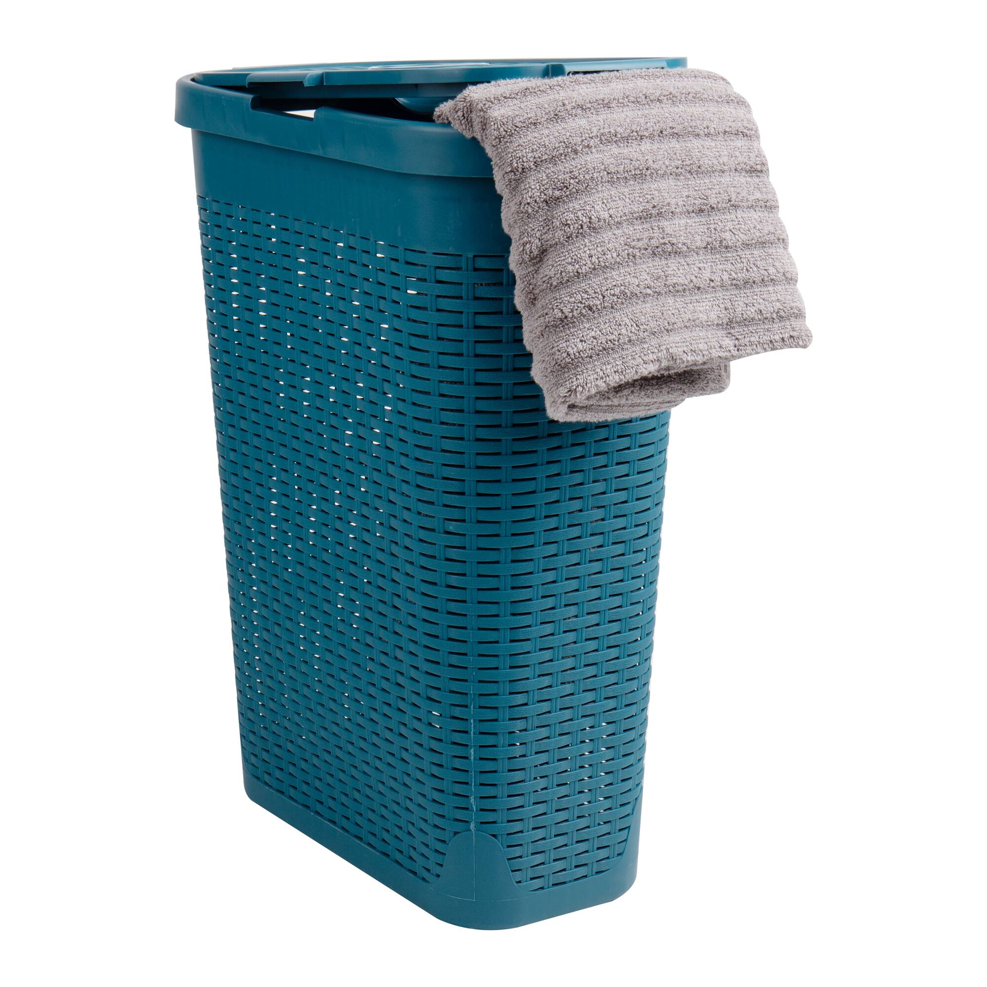 Mind Reader 23.5" Plastic Slim Laundry Hamper